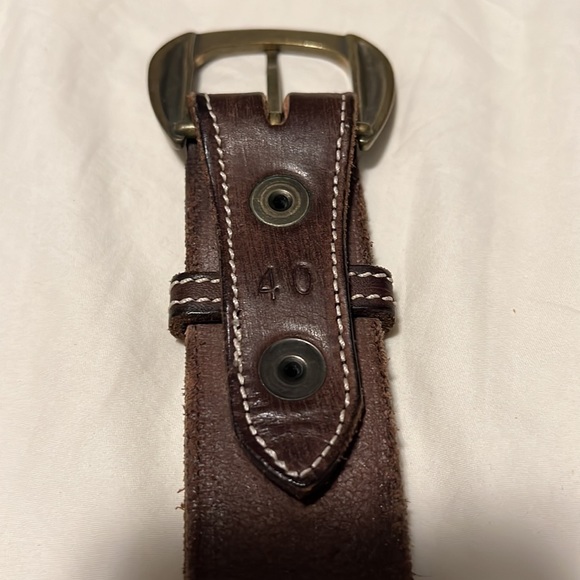 Leather belt, size 40 - Picture 5 of 10